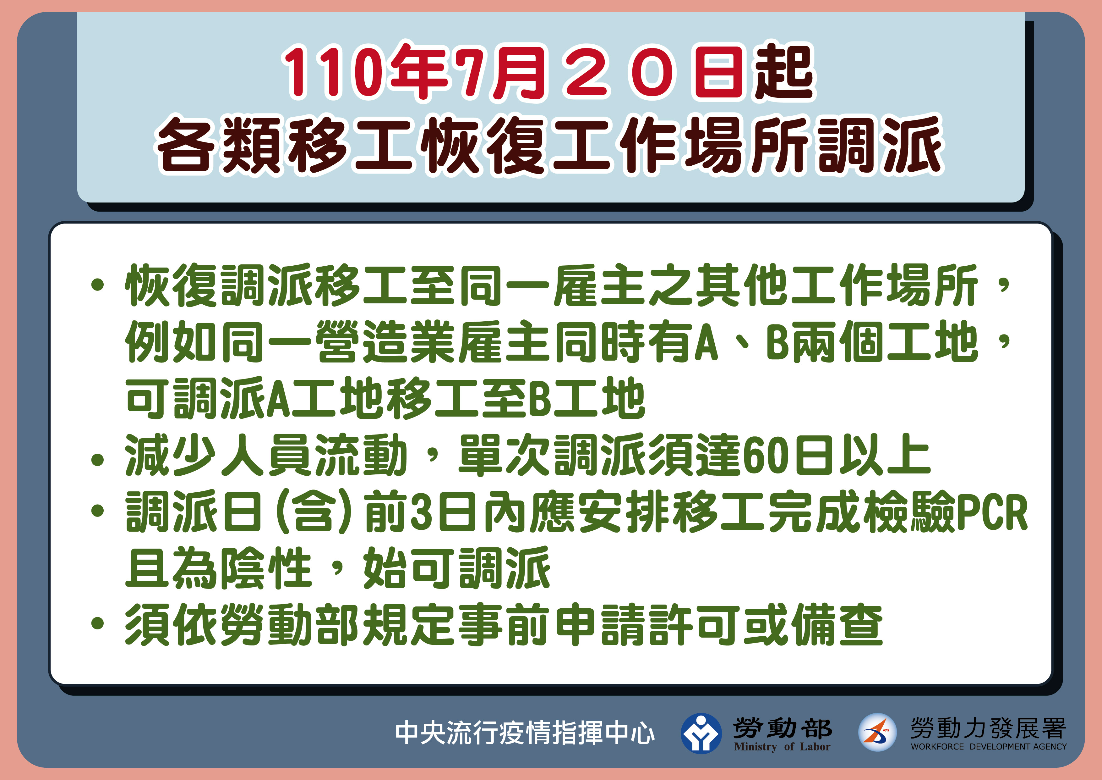 110年7月20日起各類移工恢復工作場所調派-中文