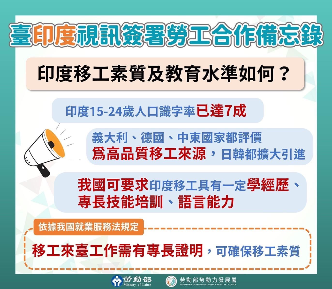 印度移工素質及教育水準如何？